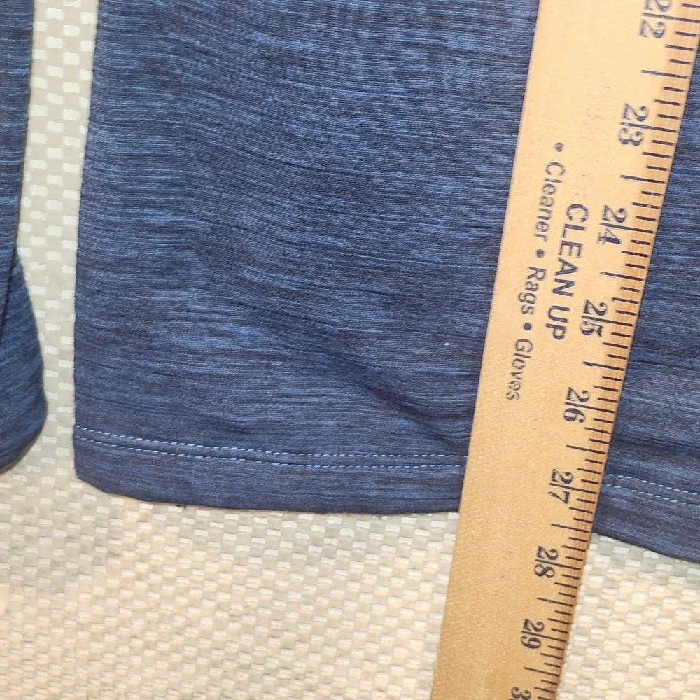 Nike Running Pacer Mens Large Blue Heather 1/4 Zip Pullover BV4713-452